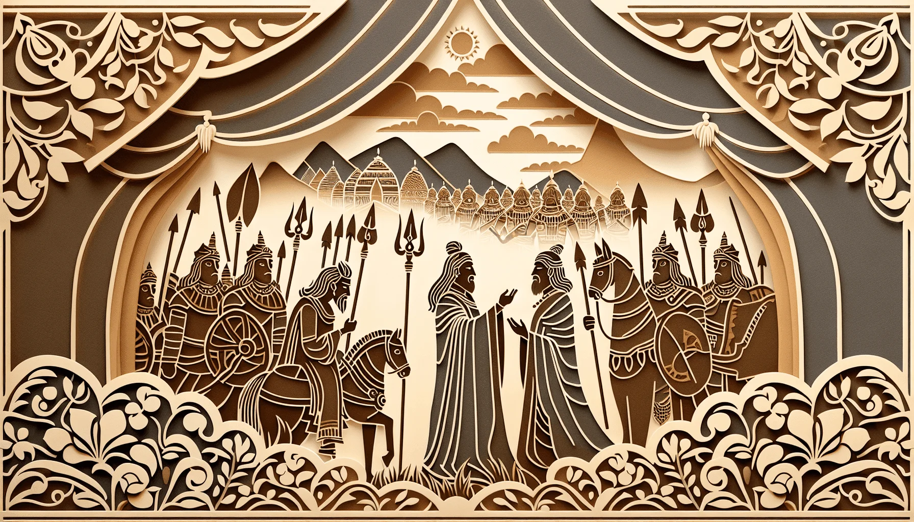 Arjuna Visada Yogah - Sanjaya said: Then, seeing the Pandava army arrayed for battle, King Duryodhana approached his teacher (Dronacharya) and spoke these words.