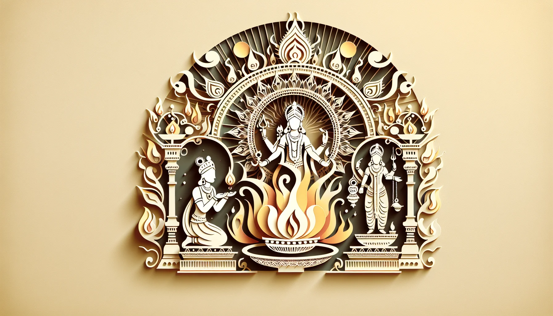Raja Vidya Yogah - I am the Vedic ritual, I am the sacrifice, I am the offering to ancestors, I am the medicinal herb, I am the mantra, I am the clarified butter, I am the fire, and I am the oblation.